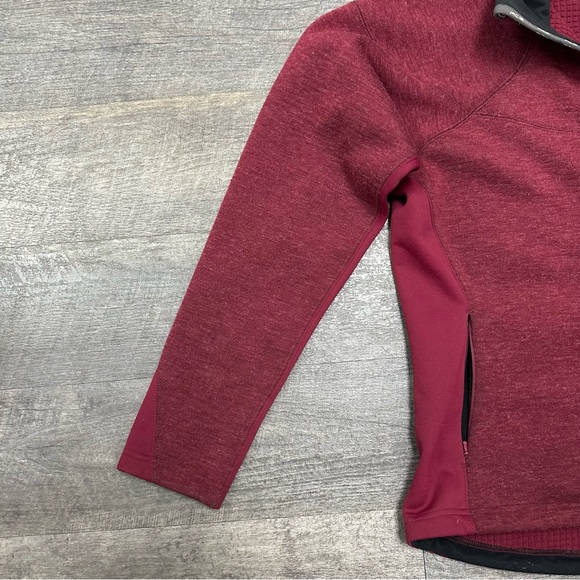 Nike ACG Y2K Women’s Burgundy Full Zip Fleece Jacket Size Medium - Picture 3 of 10